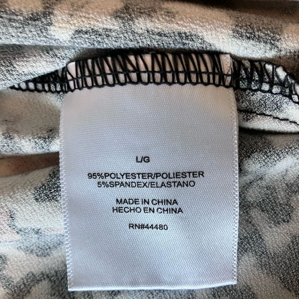 CHRISTIAN SIRIANO New York Black Animal Print Shift Dress Size L - Picture 9 of 9